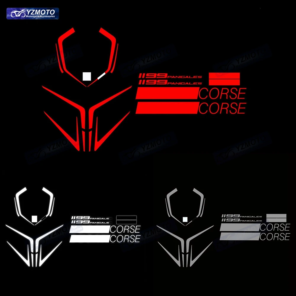 For Ducati PANIGALE 899 1199 959 1299 Motorcycle Full Car Racing Fairing Sticker Reflective Waterproof Body Decal Stickers Kit