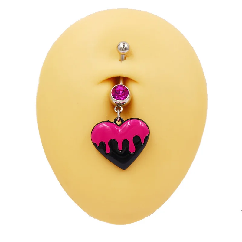 Cat\'s Claw Belly Button Rings for Women Flamingo Navel Rings Buckle Demon Bull\'s Eye Belly Piercing Jewelry Stainless Steel