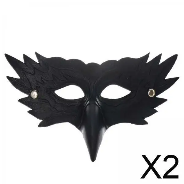

Carnival Mask Eye Catching Half Face Mask PU Leather Party Costume for Cosplay Dress Up Pretend Play Evening Prom Photo Prop