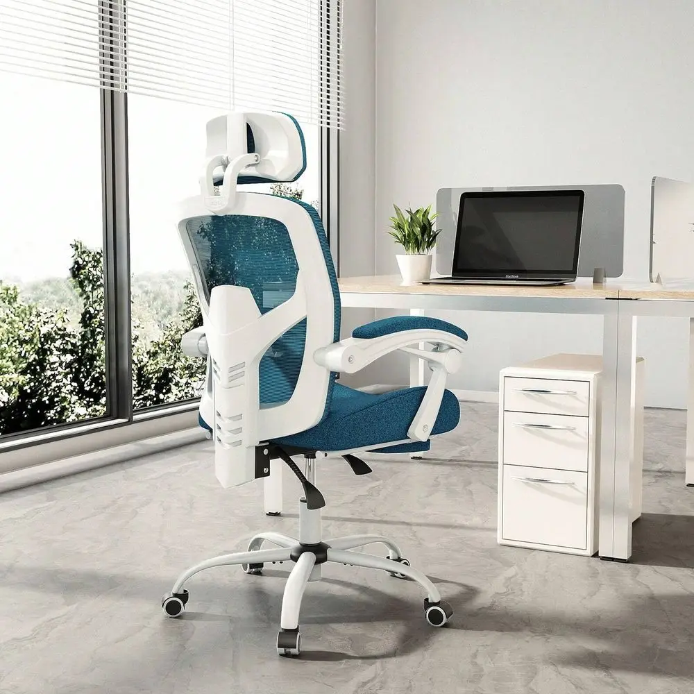 

Office Computer Desk Chair, Ergonomic HighBack Mesh Rolling Work Swivel Chairs With Wheels, Comfortable Lumbar Support, Comfy A