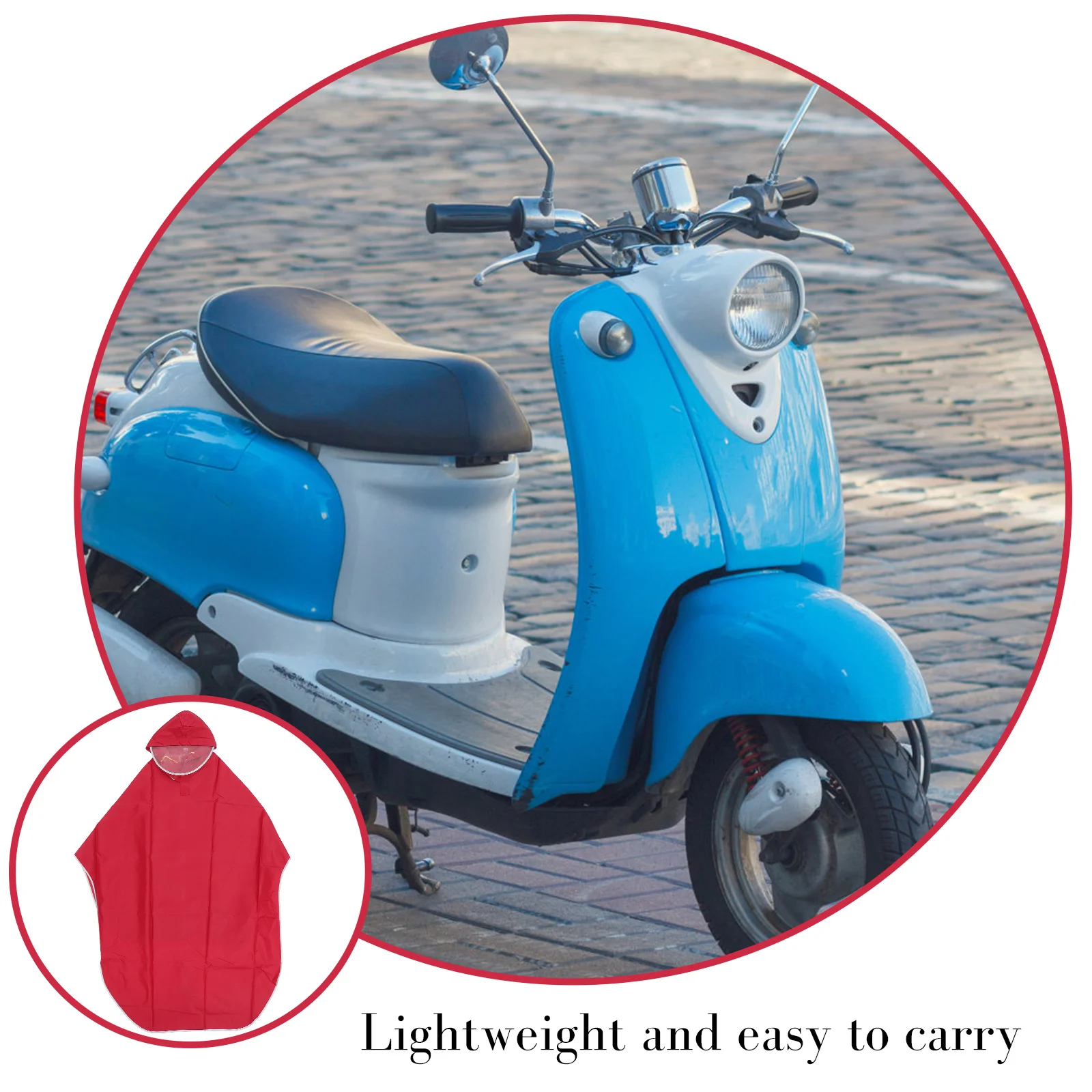 

Bike Raincoat For Men Women Unisex Lightweight Waterproof Rain Cape Cycling Scooter Rain Protection Hooded Outdoor Windproof