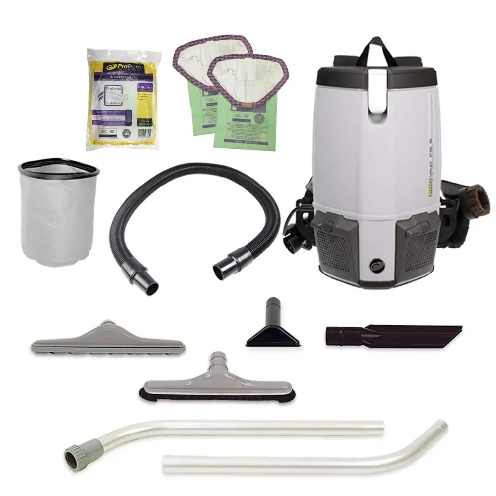 home.Vacuums, ProVac FS 6 Commercial Backpack Vacuum with HEPA Media Filtration and Restaurant Tool Kit