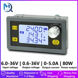 Convertitore Buck Boost DC DC 6.0 ~ 36V a 0.6 ~ 36V alimentatore da laboratorio regolato regolabile CC CV 0 ~ 5.0A 6V 12V 24V modulo di alimentazione