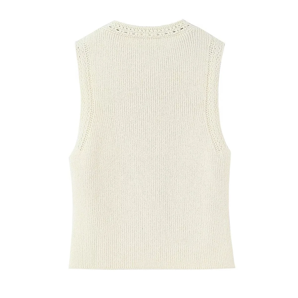 Trui Vest Dames Dikker O-hals Mouwloos Gebreide Truien Vesten Single Breasted Eenvoudig Chic Los Casual All-match