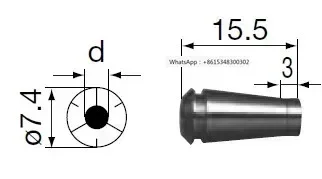 Japan NSK-NAKANISHI Central and Western Spindle Clamp CHA-3.0 CHA-3.175 CHA-4.0