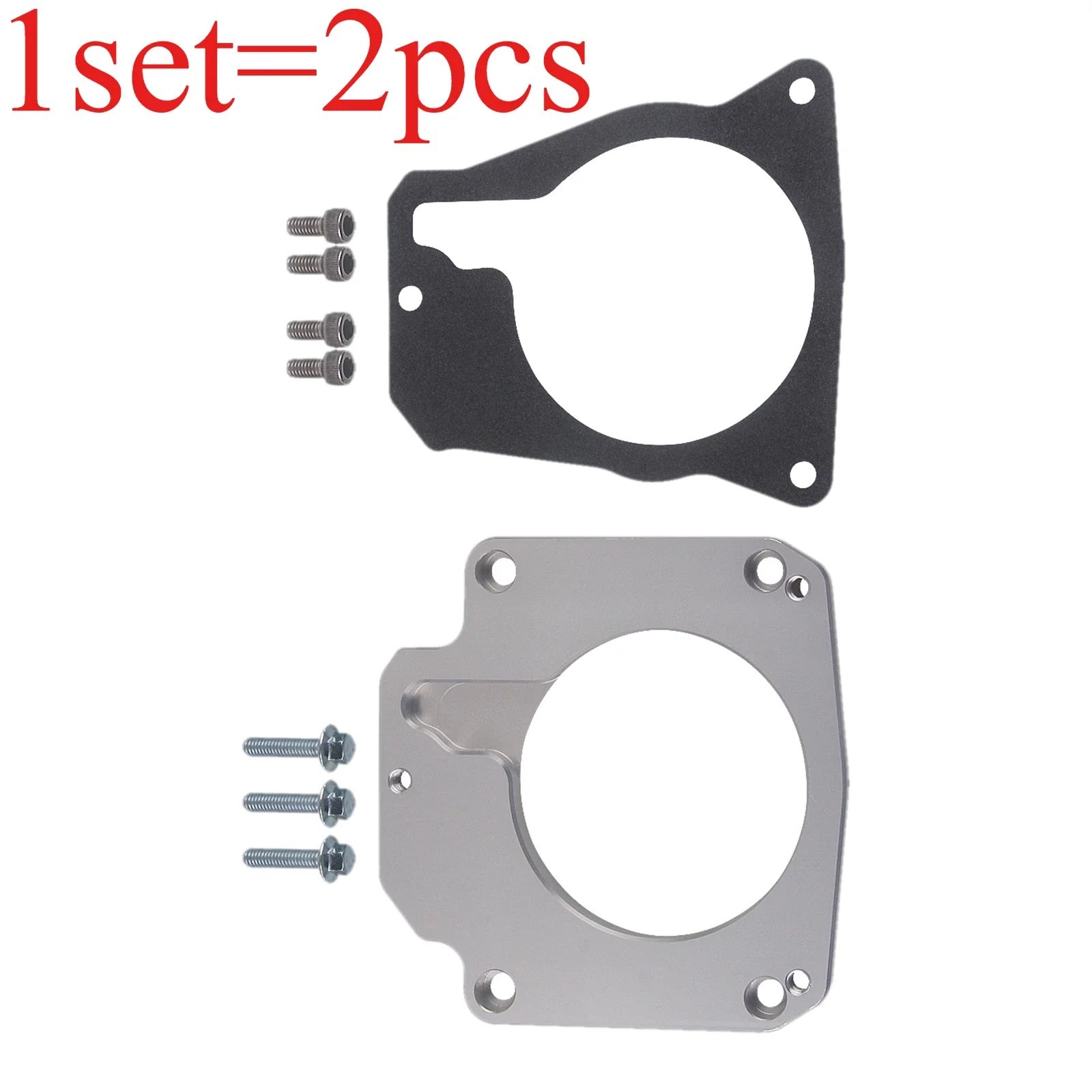 

1Set/2pcs for Premium Alloy Car Automobile Throttle Body Adapter & Screws for LS