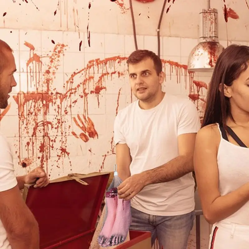

Fake Body Parts Haunted House Props Dead Body Prop Fake Hands Scary Halloween Decorations For Tables Cabinets Beds
