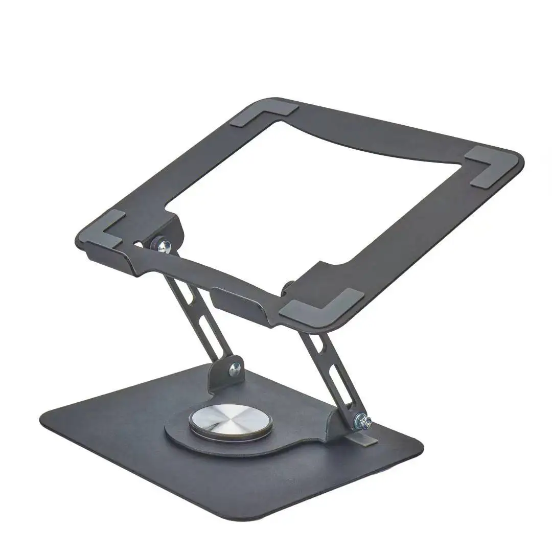 

360 Rotating Foldable Portable Laptop Stand Adjustable Height Swivel Laptop Steel Riser Rotatable Stable Foldable Laptop Stand