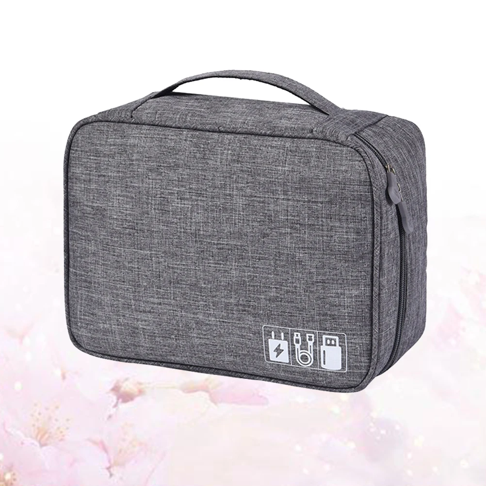 

Waterproof Cable Storage Bag Durable Lightweight Travel Organizer Pouch For Powerbanks Earphones USB Cables Accessories