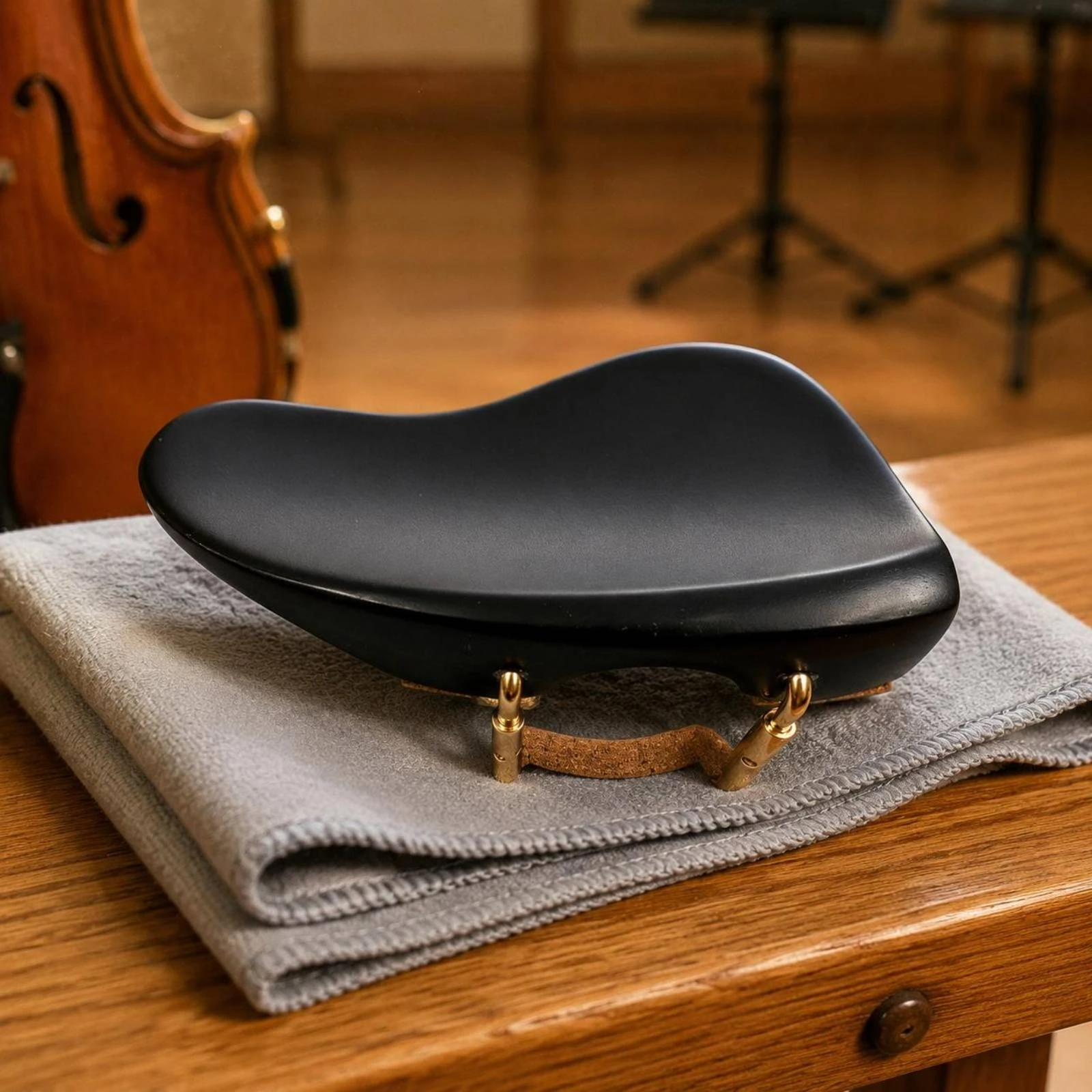 Violin Chin Rest Installation Kit Ergonomic Design Wooden Violin Chinrest Musical Instrument Accessory for Violinists