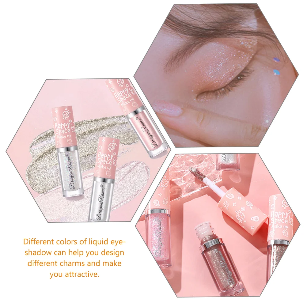 8 pezzi ombretto liquido glitter cosmetici ombretto donna strumento per trucco fai da te ombretto liquido ombretto glitterato