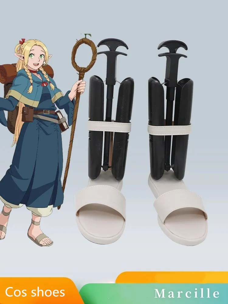 

Вкусный в Dungeon Marcille Donato Косплей Костюм Обувь Сапоги из искусственной кожи ручной работы