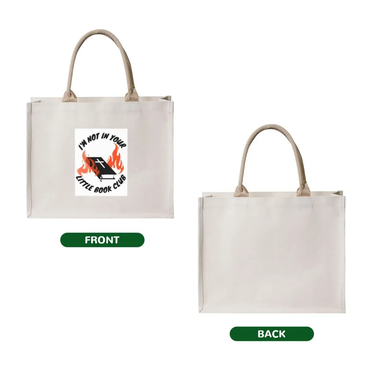 I'm not in your little book club Tote Bag tote bags men personalized tote bag Reusable bags shopper bag women