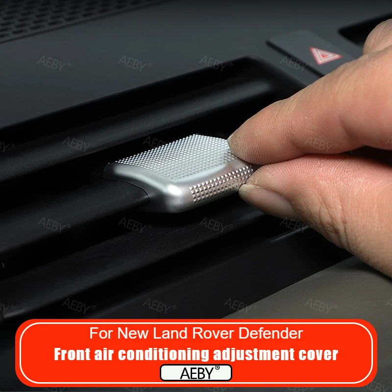For New Land Rover Defender 90/110 2020-2026 Decoration of air conditioning vent control knob cover Adjust the cover ABS