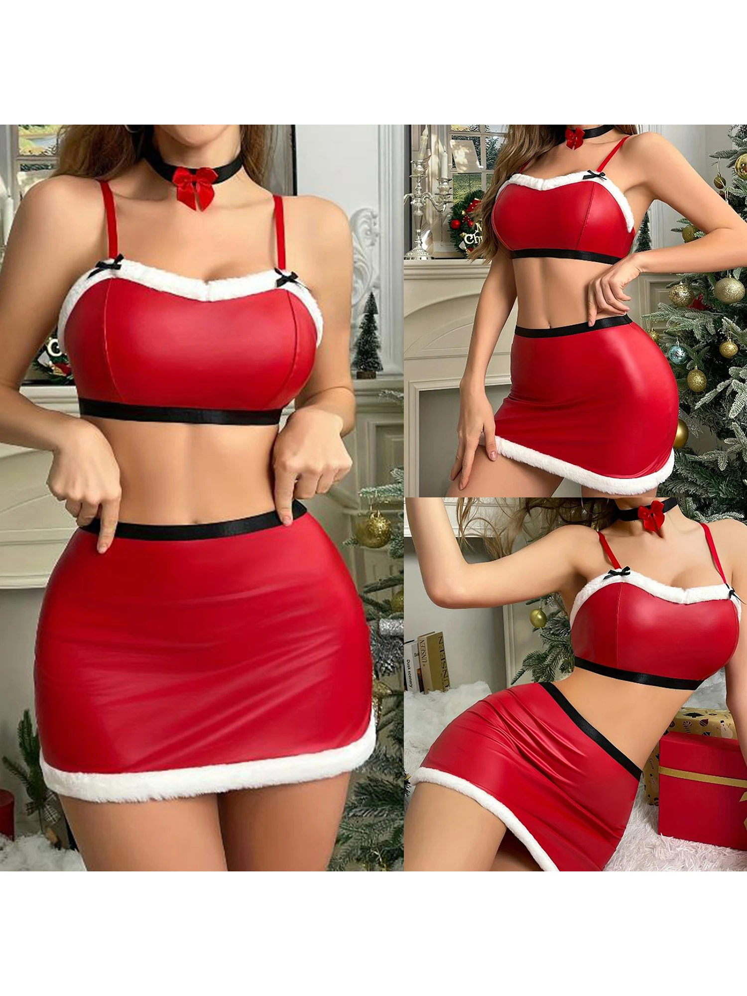 مجموعة ملابس داخلية مثيرة من الدانتيل مع حزام رباط وجوارب عالية الفخذ ملابس داخلية مغرية للنساء