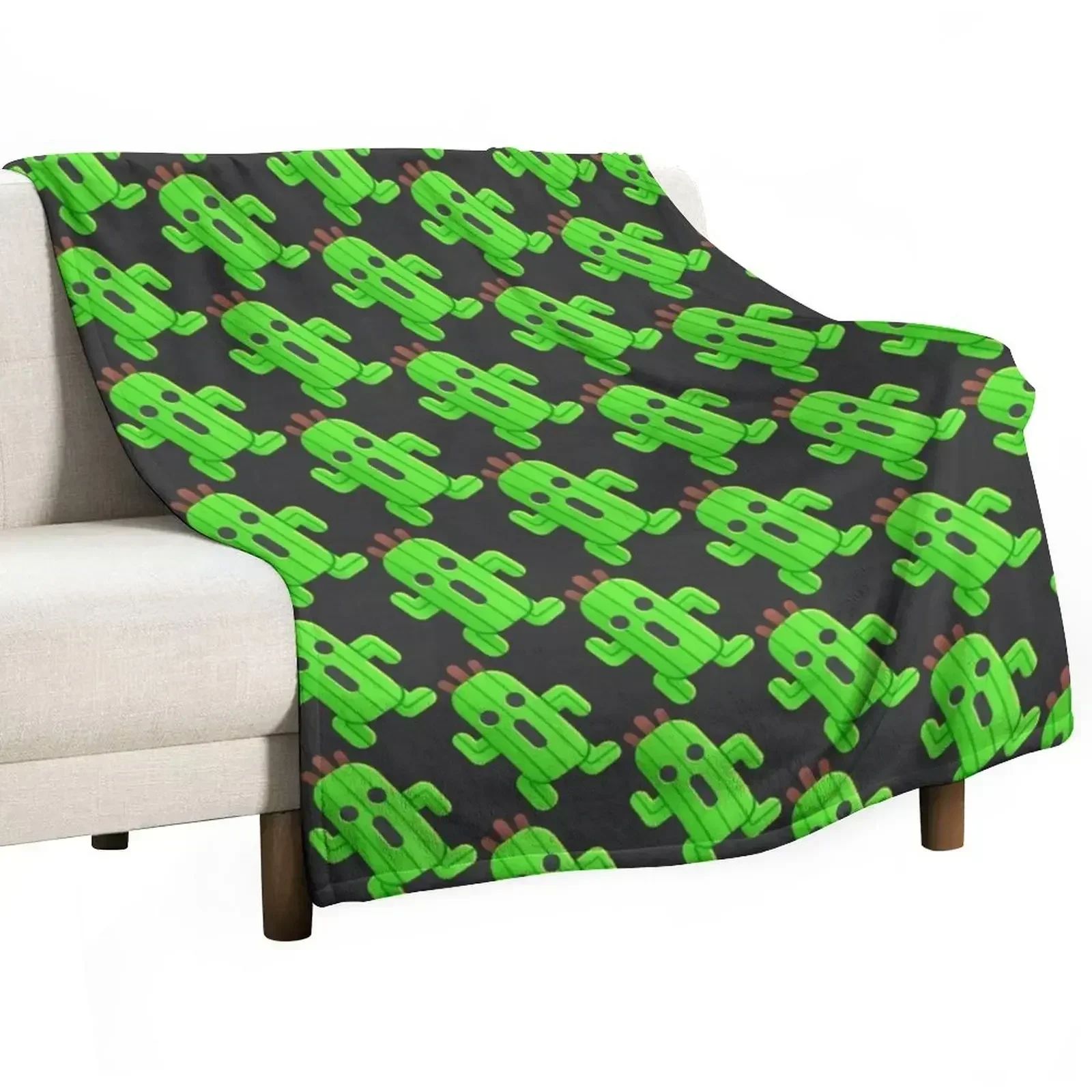 Lil' Cactuar Throw Blanket Furry Sofas Luxury St Blankets