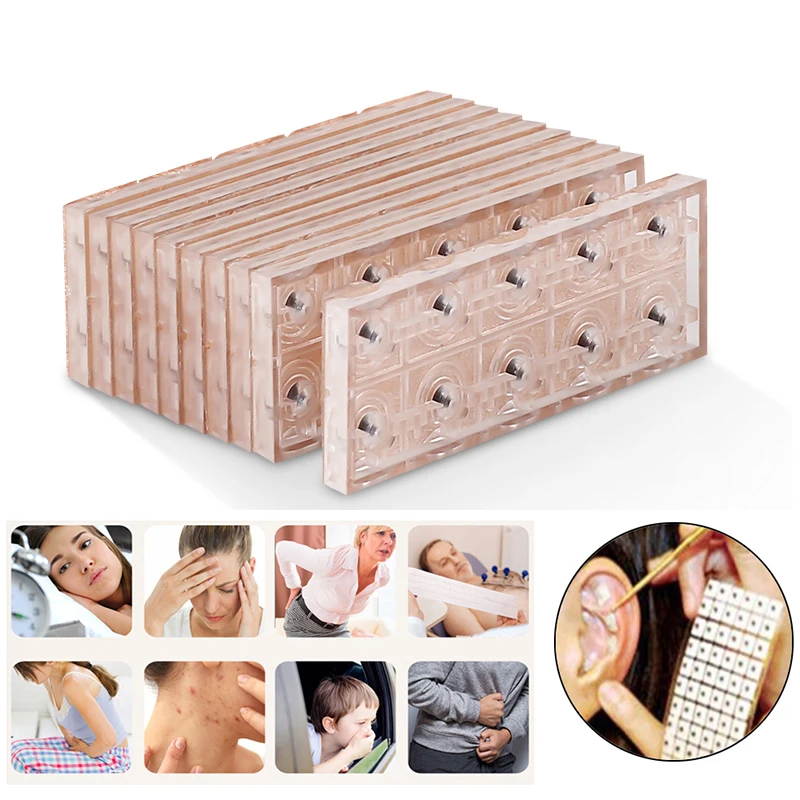 Auricular point Therapy Ear Patches Bead Auriculotherapy Acupuncture Ear Seeds Press Pastes No Magnetic Ear Bean Stickers