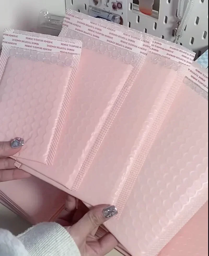 1/100 Stück Luftpolsterumschläge Gepolsterte Versandtaschen Großpackung Luftpolsterfolie Polymailer-Beutel für Versand und Verpackung Selbstklebende Großhandels-Versandtaschen – Detail 5