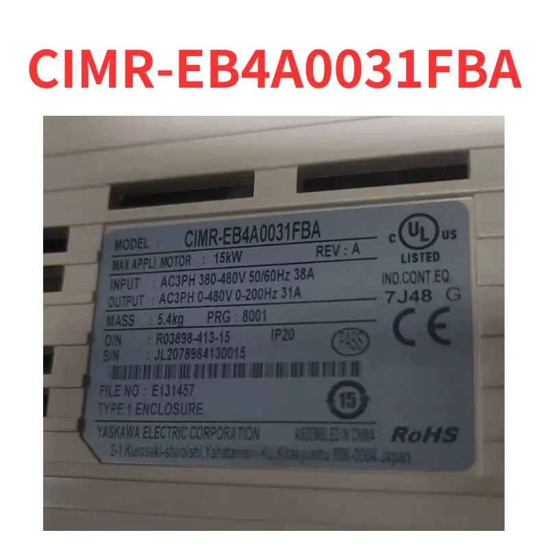 

90% new CIMR-EB4A0031FBA frequency converter tested OK