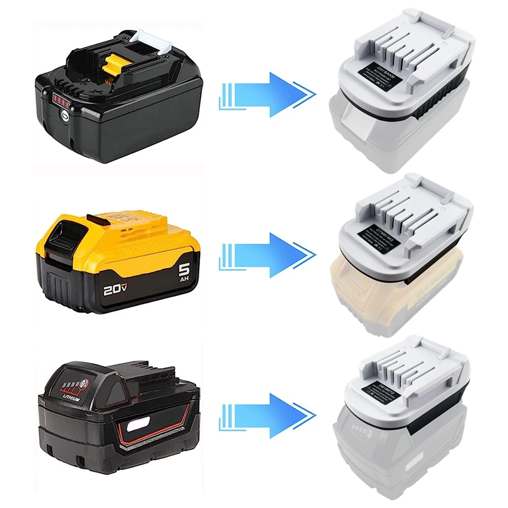 Adaptador de Bateria para Makita Dewalt Bosch Milwaukee Bateria Li-ion 18v para Substituir a Série Makita g Bl1811g Bl1815g