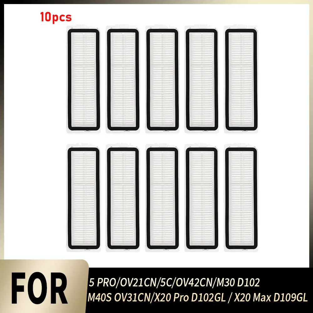 Ersatz-HEPA-Filter für Xiaomi M40S OV31CN M30 D102 X20 Pro D102GL X20 Max Roboterstaubsauger Staubreinigungs-Ersatzteile