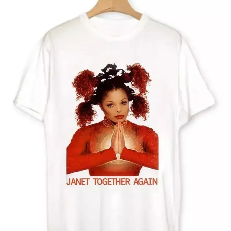 Vtg Janet Jackson Together Again Cotton All Size White T Shirt Bl124
