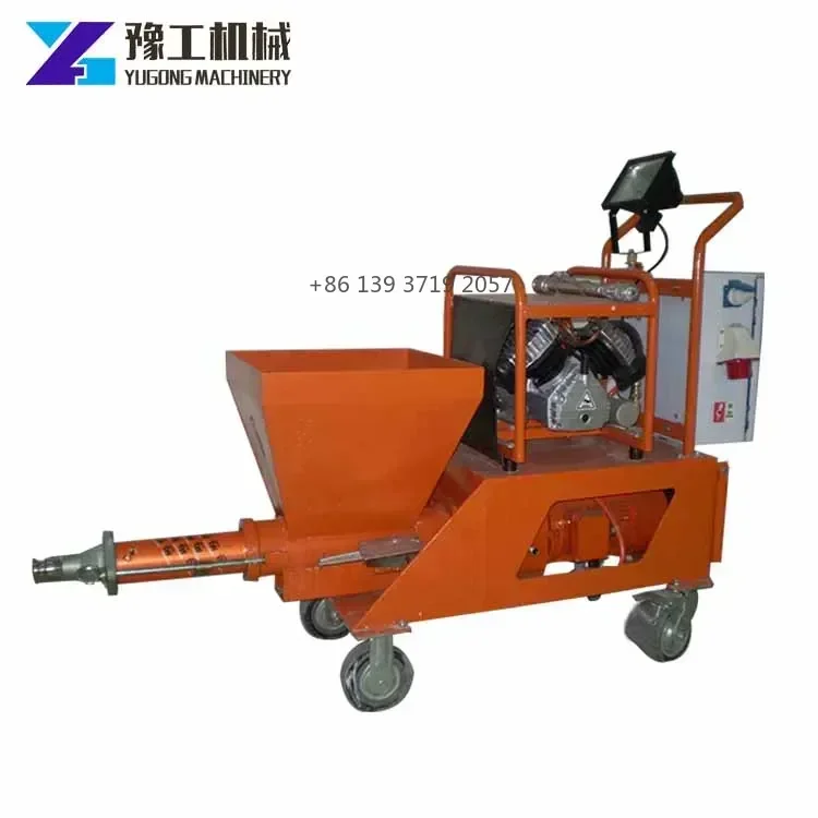 Mortar Cement Spraying Pump Mortar Cement Spraying Machine with Air Compressor