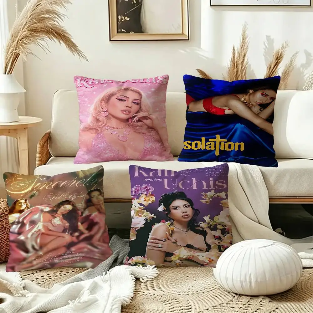 Singer Kali Uchis  Cushion Cover Pillowcase Upholstery Sofa Throw Pillow Home Decor Pillowcas