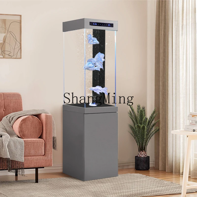 

ZYY living room small floor-to-ceiling household integrated vertical square ecological bottom filter aquarium