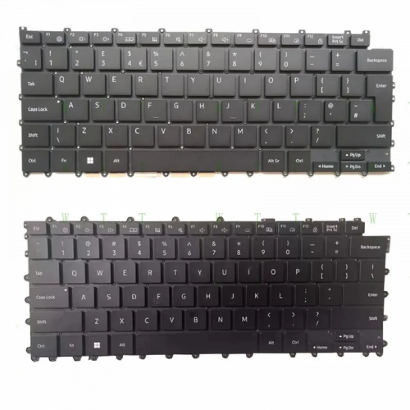 

BB Laptop Keyboard for SAMSUN-G Galax-y Book2 360 NP730QED 930QDB 930QED Balck US