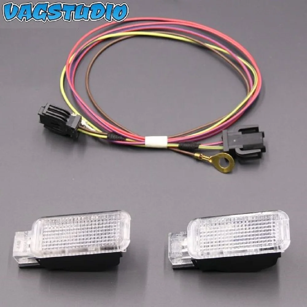 

Glove Box Lamp Storage Compartment Light Set KIT For Audi A3 A4 A5 A6 Q3 Q5