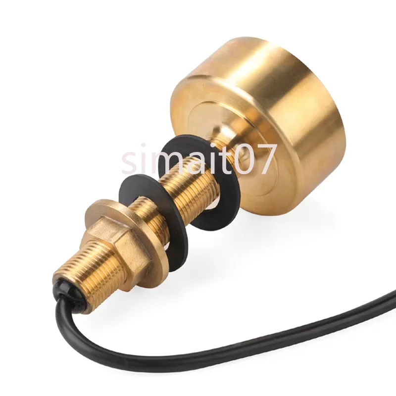 

600W Dual Frequency Sensor Probe Transducer A72U TD-25 - Bronze, 3-Pin Aviation Plug for Fishing Instruments