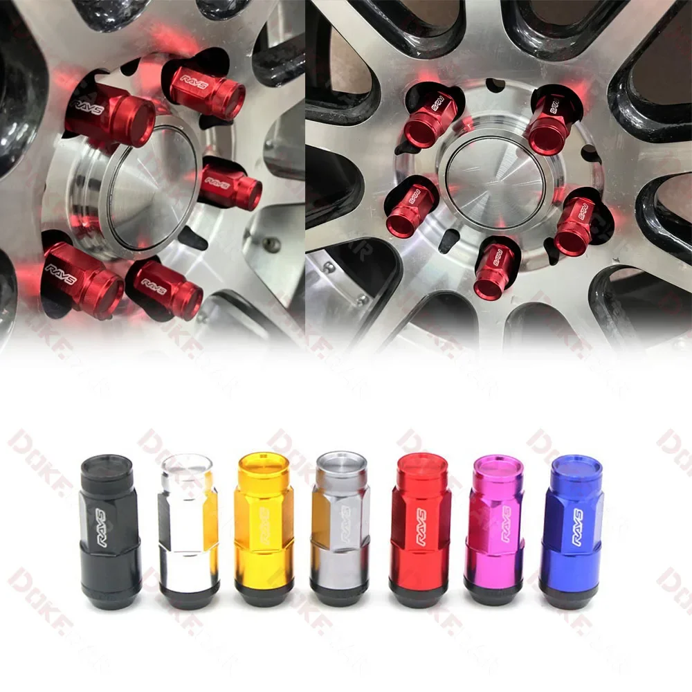 RAYS Wheel Lug Nut Anti-theft Lock Wheel M12x1.5 M12x1.25 Car Wheel Modification Screws Decorative Accessories