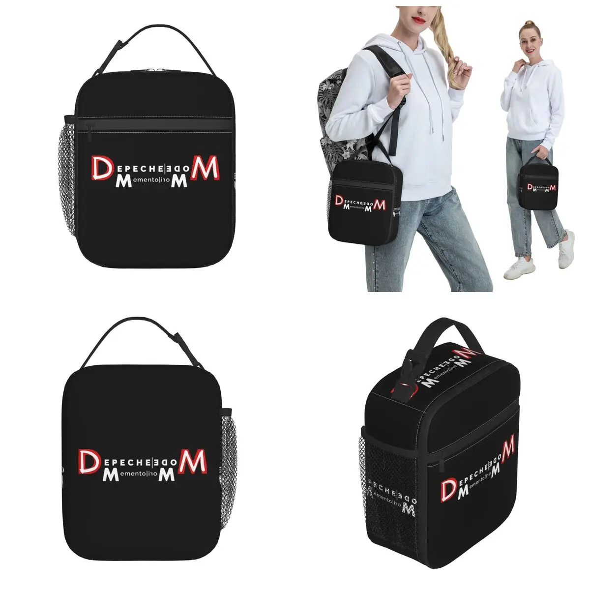 Insulated Lunch Tote Bag Depeche Cool Mode Merch Memento Mori Lunch Food Box New Cooler Thermal Lunch Box For Office