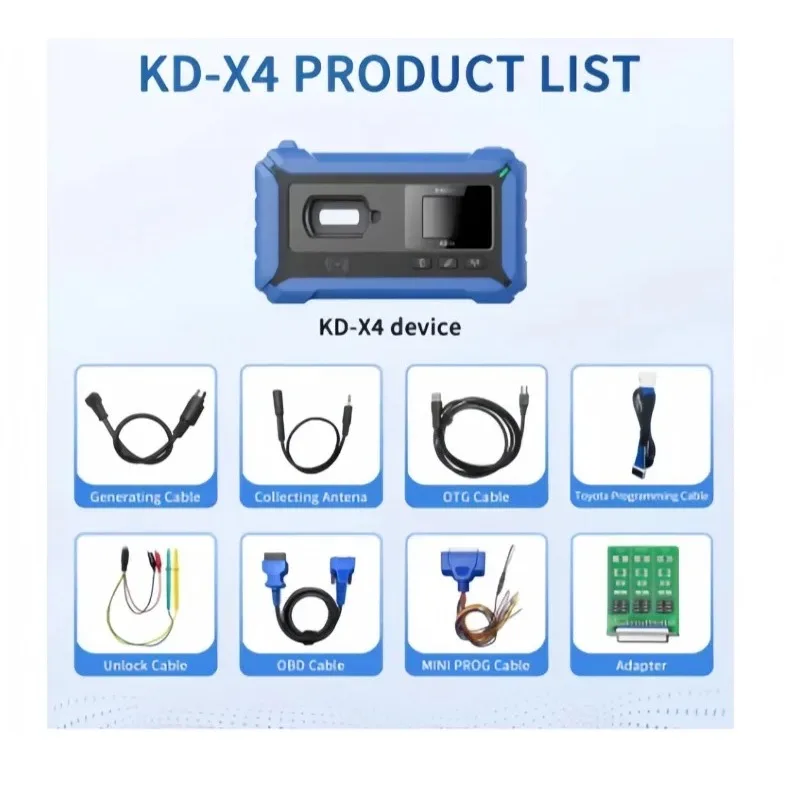 KD-X4 Remote Generator - Universal Anti-theft Key Programming & Chip Key Copying Device