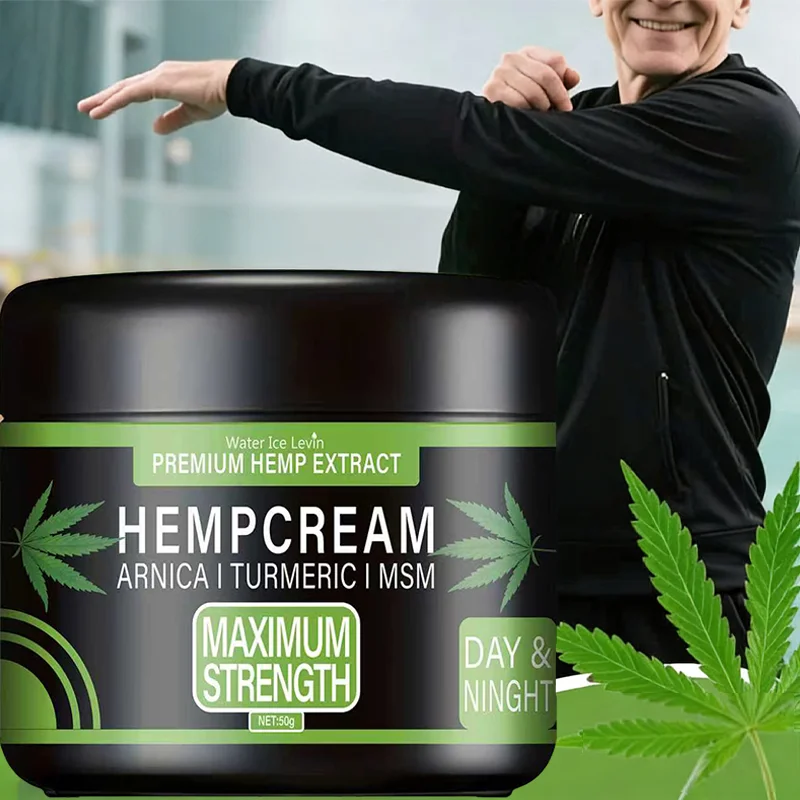 Premium-Hanfextraktcreme mit Arnica, Kurkuma und MSM zur beruhigenden Hautlinderung, nährend und feuchtigkeitsspendend.