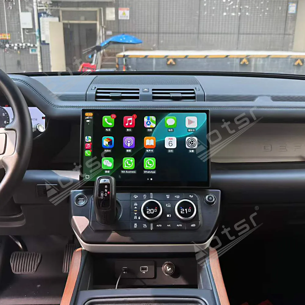 13.3 Inch Touchscreen For Land Rover Defender 2019-2025 Upgrade to 2026 Android Wireless CarPlay GPS Navigation Reverse Camera