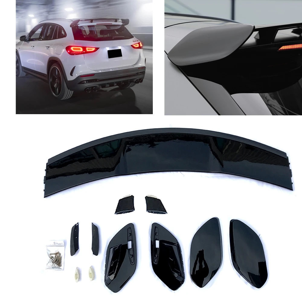 

Car Rear Spoiler Wing Trunk Roof Splitter Lip For Mercedes Benz GLA Class X156 GLA180 GLA200 GLA35 GLA45 AMG 2020-2021