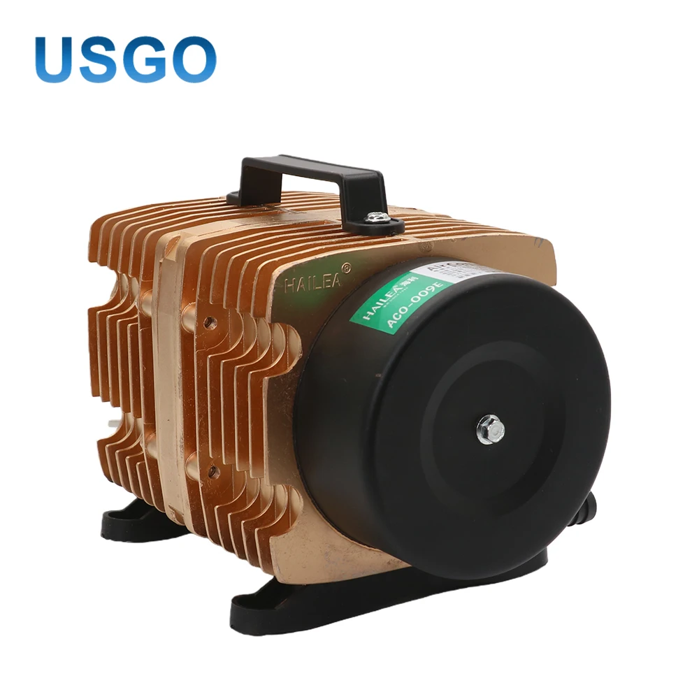 

USGO 160W Air Compressor Electrical Magnetic Air Pump for CO2 Laser Engraving Cutting Machine ACO-009E