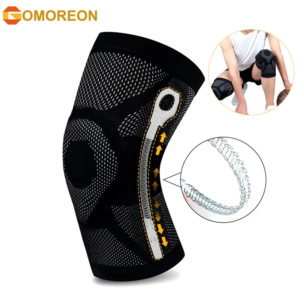 1/2Pcs Knee Braces Support for Men Women,with Patella Gel Pad & Side Stabilizers,Knee Pads for Running ACL Injury Recovery