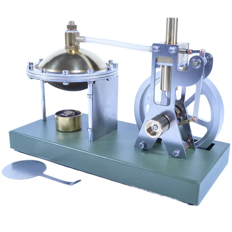 QX-M-ZQJ-07 蒸気機関模型玩具ギフト 全金属製 クリエイティブエンジンモデル ボイラー 蒸気動力 火力 実験室教材