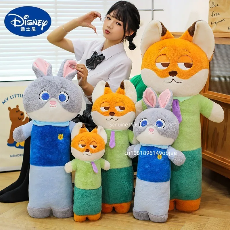 

70/90/110cm Big Size Zoo Tropolis Nick Wilde Judith Laverne Hopps Disney Anime Plush Stuffed Doll Pillow Plushies Ornaments Gift