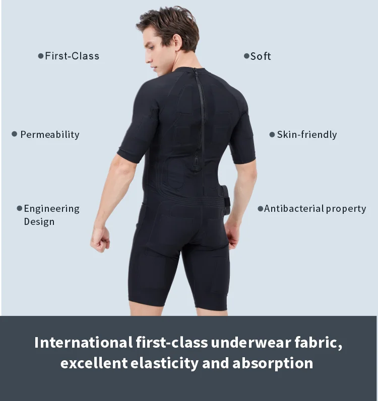 Second  wireless ems fitness suit electric stimulator body suit