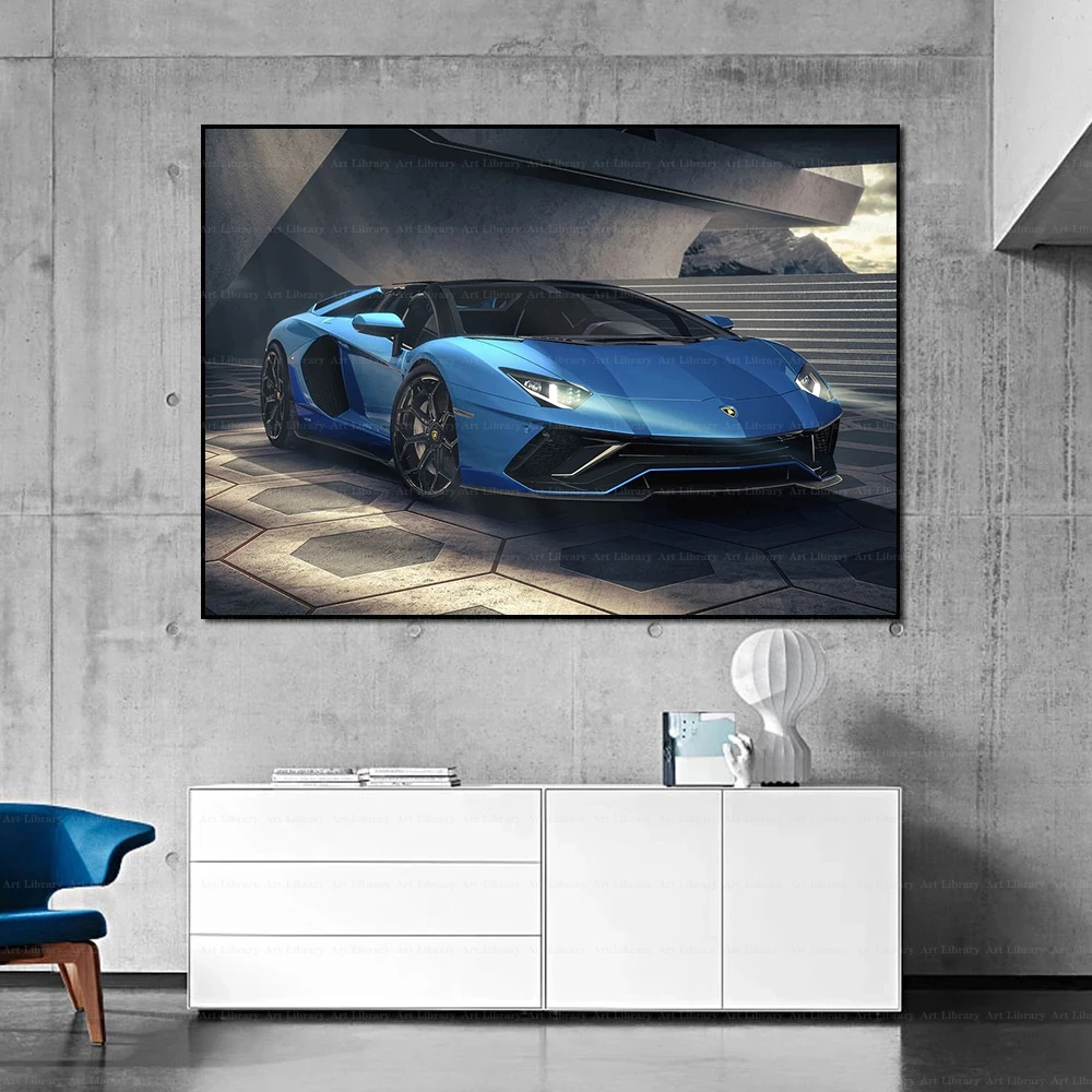 2023 Luxury Supercars Series Poster Sport Car Canvas Painting Prints Wall Art Pictures Home Decor