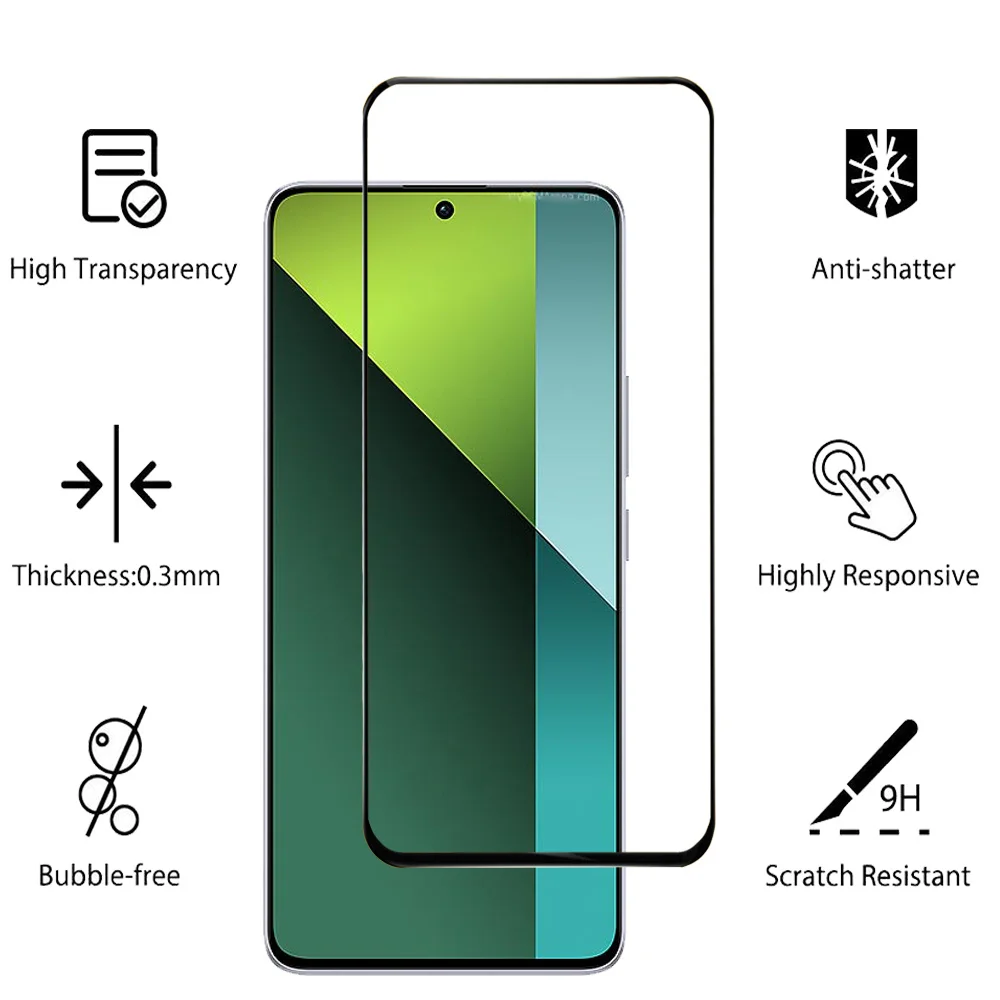 Pelicula, Front Tempered Glass For Redmi Note 14 13 12 11 10 Pro 4G/5G Screen Protectors Redmi Not 12 cristal templado Note12 Pro+ protector pantalla Note 12S 11S 10S verre trempé Nota 12 Pro Plus Camera Lens Film - Image 2