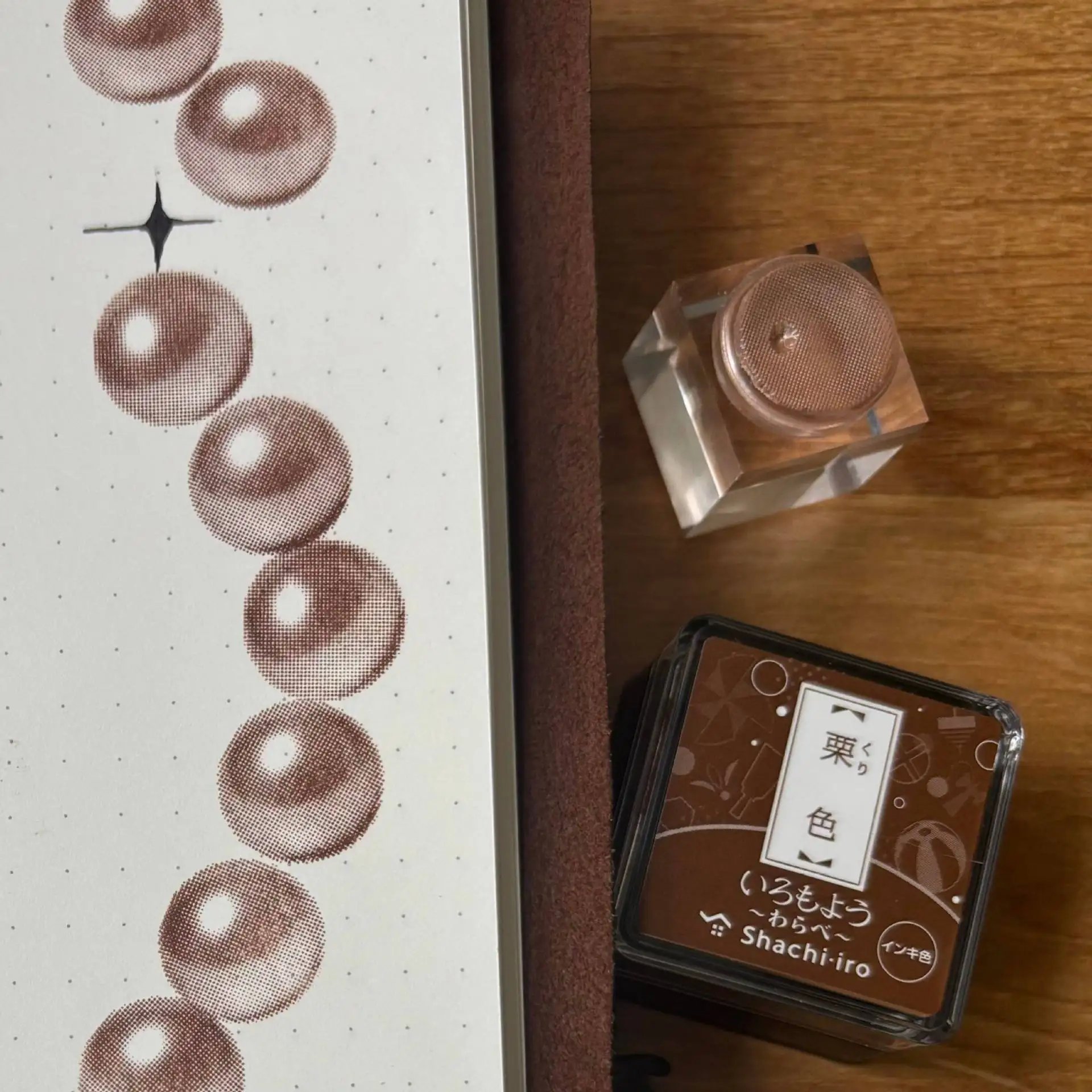 Retro small pearl transparent seal niche high-value diy hand account collage daily decoration base material stamp