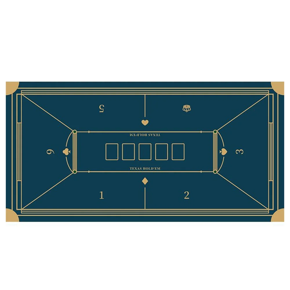 

Казино Техасский холдем Покерный коврик Толстая резиновая скатерть Коврик для покера Макет для вечеринок Игровой коврик Настольный игровой коврик Домашние развлечения