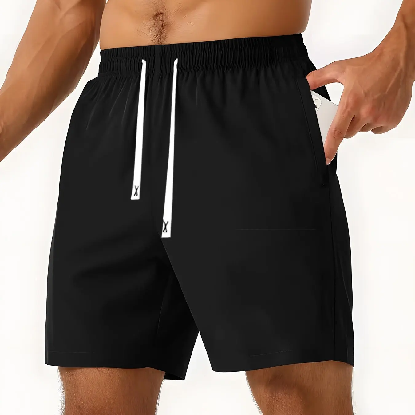 Men'S Shorts, Summer Thin Style, American Retro Sports Pants, Trendy Brand, High Street, Loose Casual, Daily Home Outdoor Wear