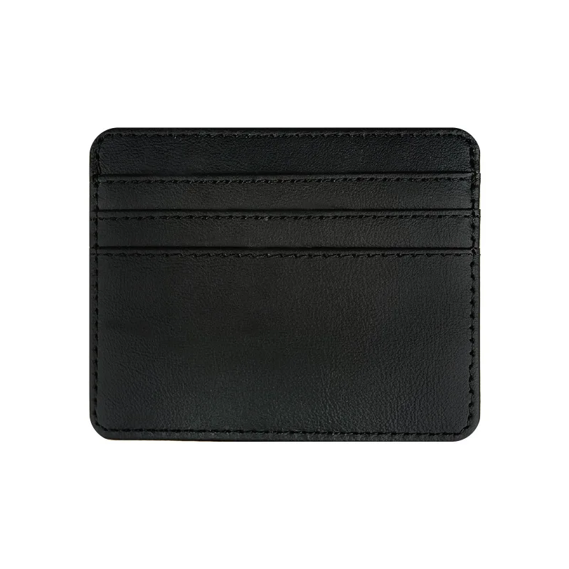 Porte-cartes ultra fin pour hommes et femmes, mini portefeuille de rangement, petite pièce de monnaie, banque, porte-cartes de crédit, portable, voyage, simple