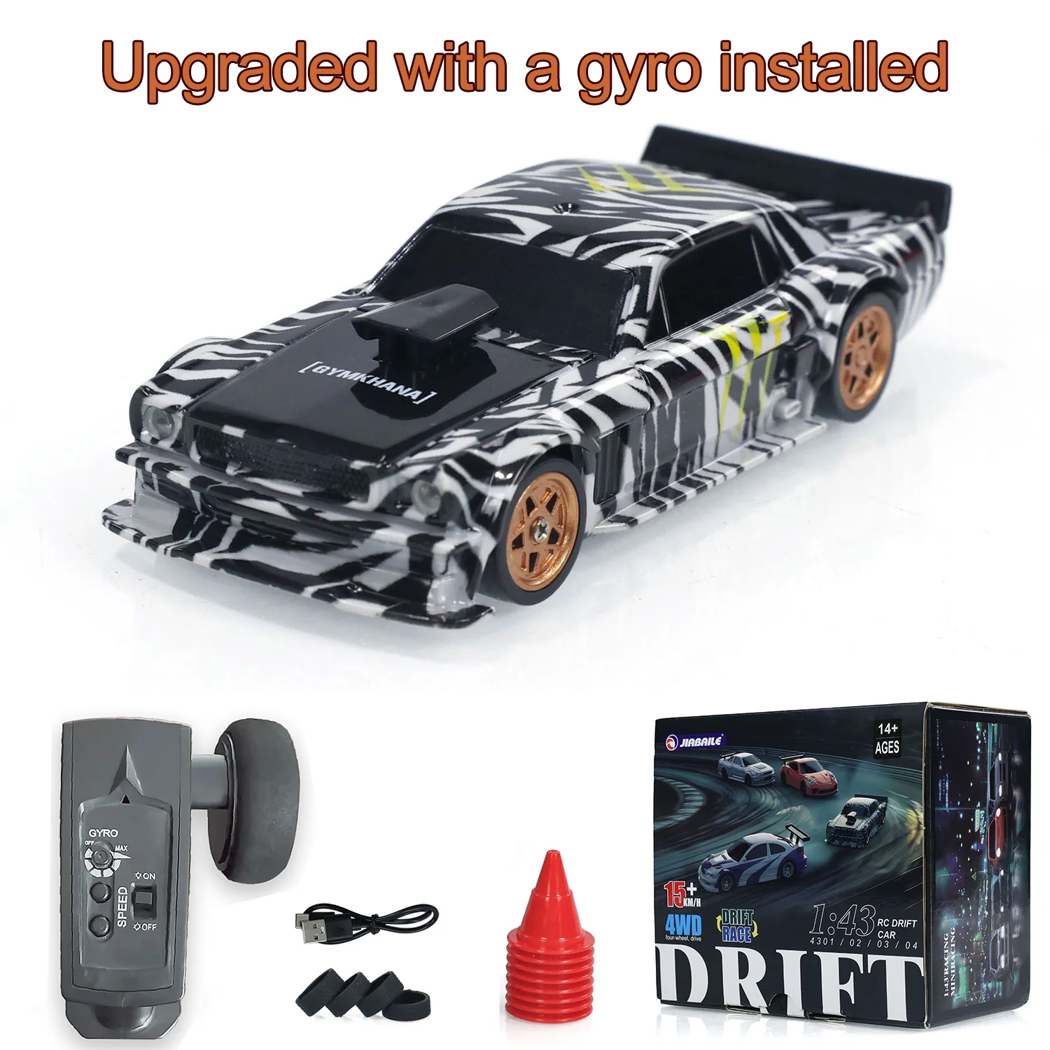 Fully Proportional Upgrade Mini Toys 1/43 RC Speed Car 4WD RTR Gyro 2.4G Radio Control Racing Drifting Car High Speed Model Gift